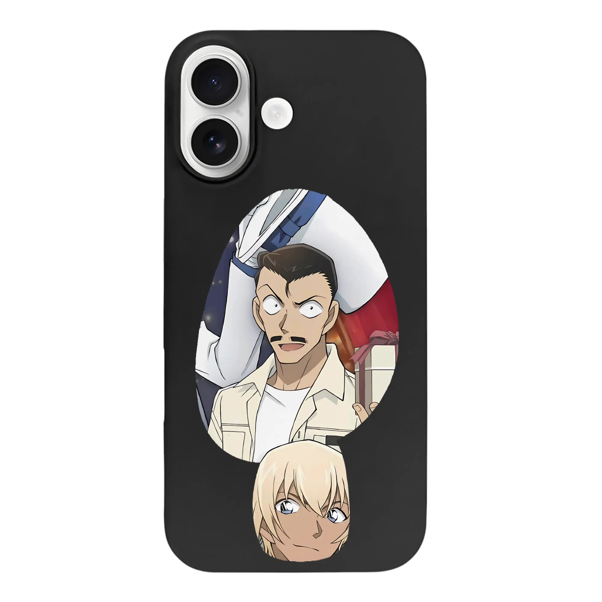 名探偵コナン グッズ 毛利 小五郎 - iPhone 17 シリーズ シリコンケース 薄型 耐衝撃 指紋防止 ソフトタッチカバー 精密フィット 傷防止 保護ケース iPhone 17/17 Air/17 Pro/17 Pro Max 対応